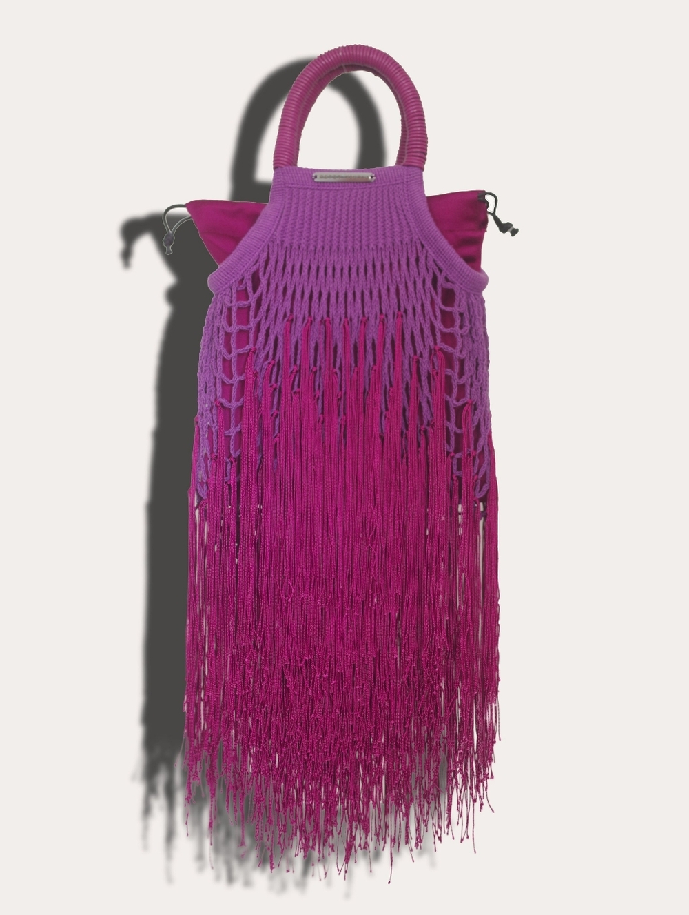 PETIT KOURAJ MINI FRINGE TOTE BAG - BOUKET